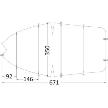 Osculati - Tarpaulin universal 550/610 x 240 cm grey 300D - 46.503.09 product image