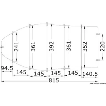 Osculati - Tarpaulin universal 700/780 x 270 cm grey 300D - 46.503.15 product image