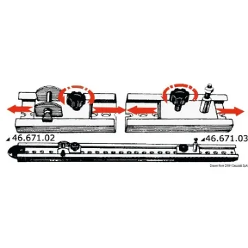 Osculati - Plastic end for rail - 46.671.01 product image
