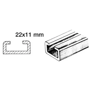 Osculati - Aluminium rail for nylon sliders - 46.786.03 product image