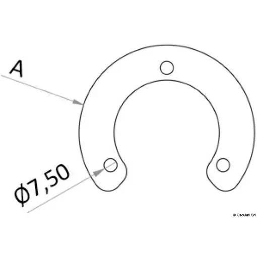 Osculati - Controflangia di montaggio - 46.814.90 product image