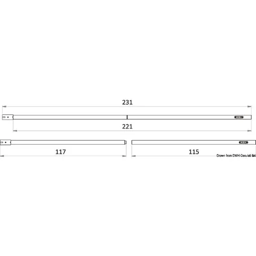 Osculati - Removable carbon pole f.bimini top 110/231 cm - 46.818.11 product image