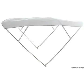 Osculati - Bimini Depth 4-arc sunshade 235/245 cm white - 46.918.10 product image