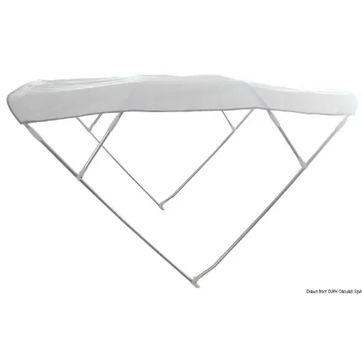 Osculati - Bimini Depth 4-arc sunshade 235/245 cm white - 46.918.10 product image