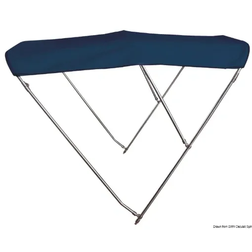 Osculati - 3-arc bimini high AISI316 &amp;#216; 25 mm 170/180 cm blue - 46.920.12 product image
