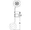 Osculati - Transom tilting wheels for dinghies 160 kg - 47.368.03 product image