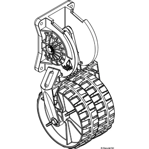Osculati - Launching wheels for tender 164x334 mm - 47.368.10 product image