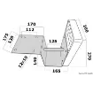 Osculati - Auxiliary outboard engine bracket for stern mounting, reduced fit model - 47.376.13 product image
