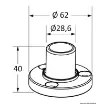 Osculati - Base for T-Top &amp;#216; 32 mm - 48.180.02 product image