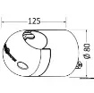 Osculati - Side fitting for T-Top &amp;#216; 44 mm - 48.180.11 product image