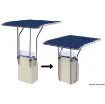 Osculati - Retractable aluminium T-Top blue 1350x1050 mm - 48.192.01 product image