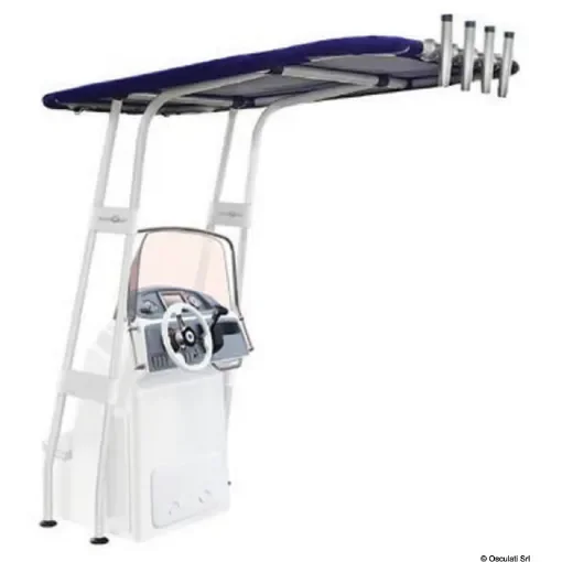 Osculati - Professional T-Top 2000x1600 white / blue fabric - 48.195.05 product image