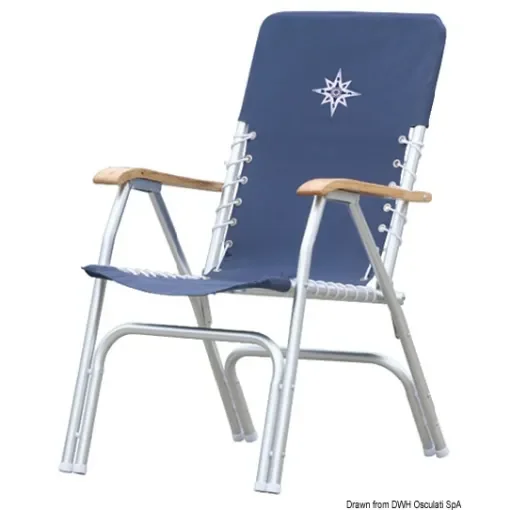 Osculati - Deck folding chair navy blue - 48.353.05 product image
