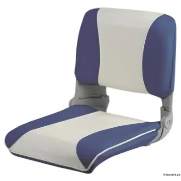 Osculati - Seat foldable backrest pull-out padding white/blue - 48.402.03 product image