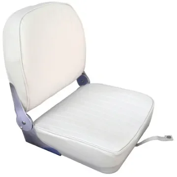 Osculati - Seat w/foldable back white vinyl cushion - 48.404.01 product image