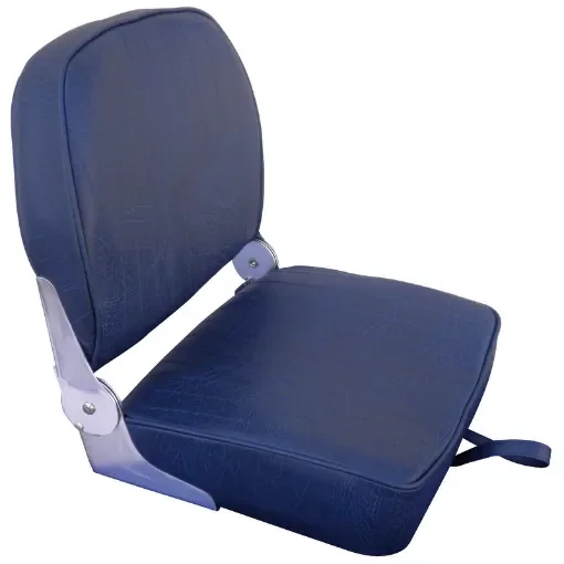 Osculati - Seat w/foldable back navy blue vinyl cushion - 48.404.02 product image