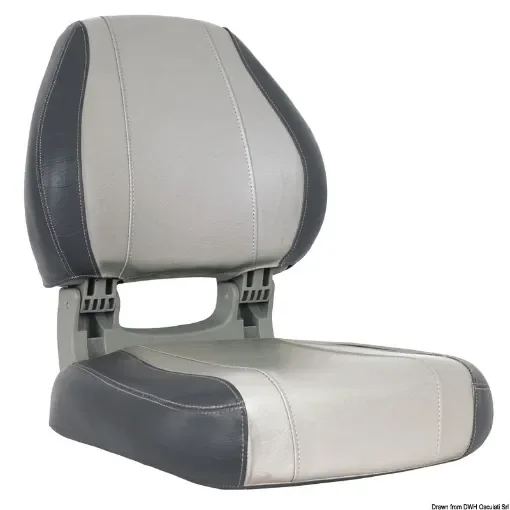 Osculati - Scirocco ergonomic seat light grey + dark grey - 48.407.04 product image