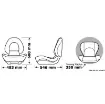 Osculati - ATTWOOD Centric II ergonomic and folding seat - 48.408.10 product image