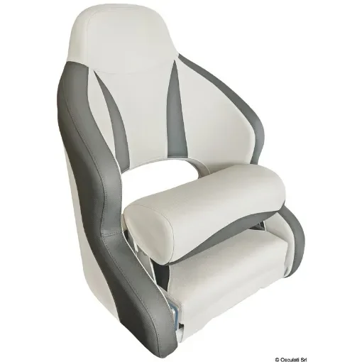 Osculati - Anatomic seat H52 Light Gray and Charcoal - 48.410.10 product image