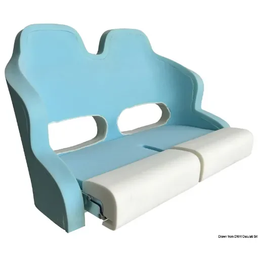 Osculati - Double padded seat w/H99 flip-up bolster - 48.410.40 product image