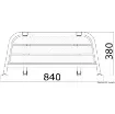 Osculati - Stern plattform 840 mm - 48.443.01 product image