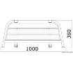 Osculati - Stern plattform 1000 mm - 48.443.02 product image