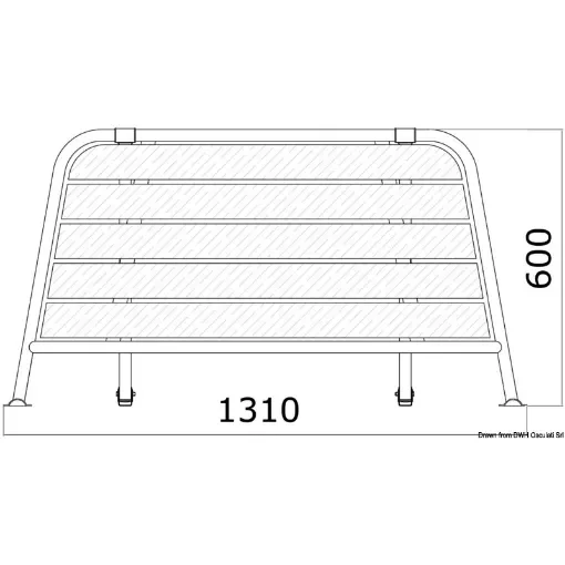 Osculati - Stern plattform 1310 mm - 48.443.04 product image