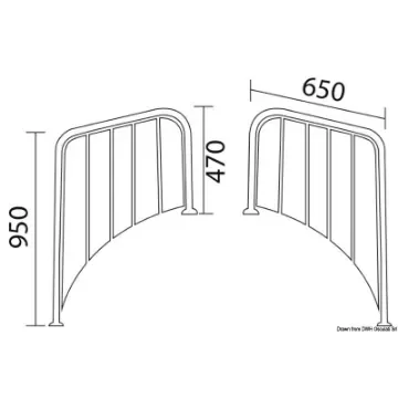 Osculati - Plattform f. round stern 650 mm - 48.443.41 product image