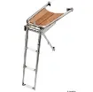 Osculati - Dolphin striker AISI 316/teak w/3-step ladder - 48.471.03 product image
