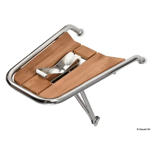 Osculati - Dolphin striker AISI 316/teak tilting roller - 48.471.04 product image