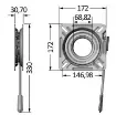 Osculati - SS rotating base guided + snap lock 172x172 mm - 48.648.03 product image