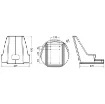 Osculati - Compact seat frame polyethylene white no cushions - 48.671.06 product image