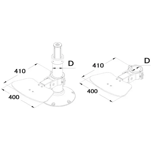 Osculati - Foldable footrest board - 48.715.01 product image