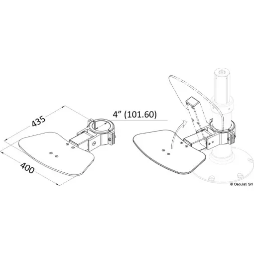 Osculati - Maxi Foldable footrest board - 48.715.02 product image