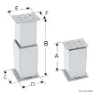 Osculati - SQUARE electrical pedestal 2-/3-stage 24V 12mm/sec - 48.740.24 product image