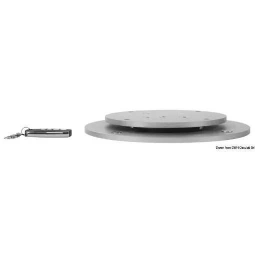 Osculati - Foldable 2-stage table pedestal 12V 90&amp;#176; swivelling - 48.745.12 product image