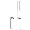 Osculati - Foldable 2-stage table pedestal 12V 90&amp;#176; swivelling - 48.745.12 product image