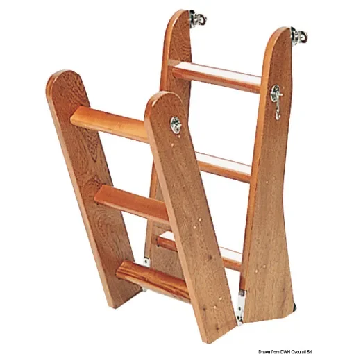 Ladder made of mahogany wood product image