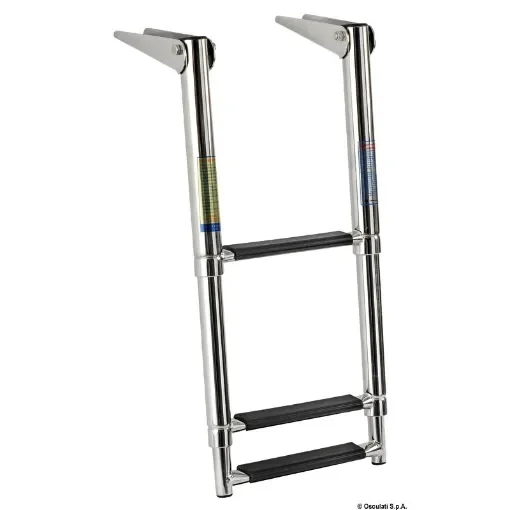 Osculati - Telescopic standard ladder AISI316 black 3 steps - 49.541.53 product image