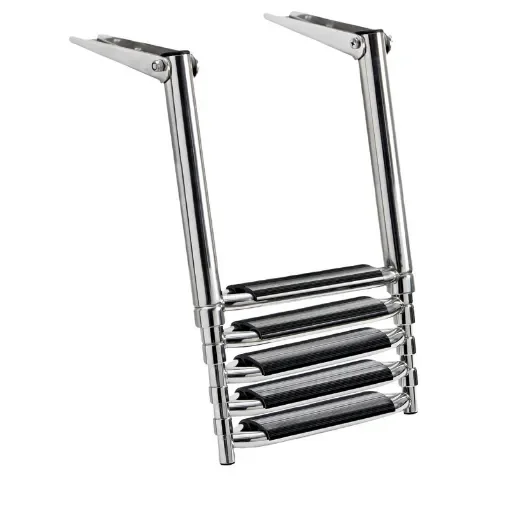 Osculati - Telescopic large ladder AISI316 black 5 steps - 49.541.65 product image