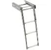 Osculati - Telescopic foldaway standard ladder AISI316 3 step - 49.543.03 product image