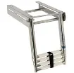 Osculati - Telescopic foldaway standard ladder AISI316 4 step - 49.543.04 product image