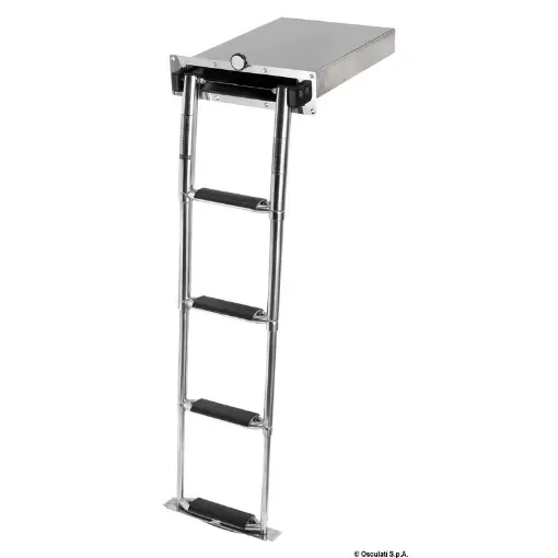 Osculati - Retractable ladder AISI316 4 oversized steps - 49.554.04 product image