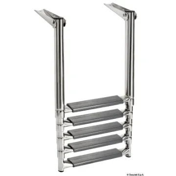 Osculati - 5-step telescopic ladder for platforms oval tubes - 49.555.05 product image