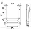Osculati - Ladder with overhanging rungs, to be mounted under the platform - 49.560.04 product image