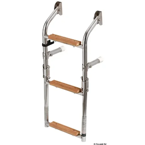 Osculati - Ladder 3 steps AISI316 + Iroko - 49.566.03 product image