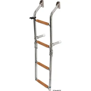 Osculati - Ladder 4 steps AISI316 + Iroko - 49.566.04 product image