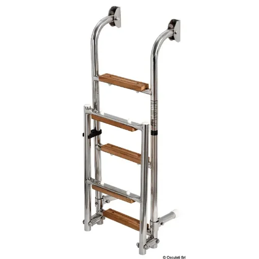 Osculati - Ladder 5 steps AISI316 + Iroko - 49.566.05 product image