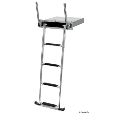 Osculati - EasyUp built-in telescopic ladder with railings - 49.569.04 product image