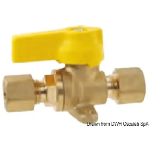 Osculati - Shut-off valve with fixing plate - 50.013.14 product image